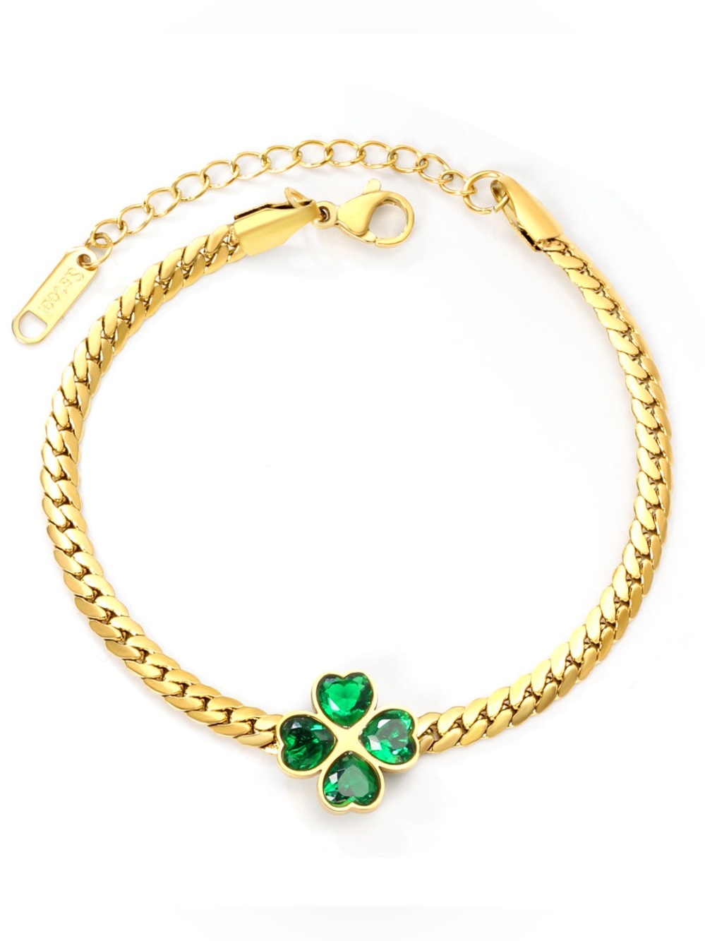 Emerald Clover bracelet